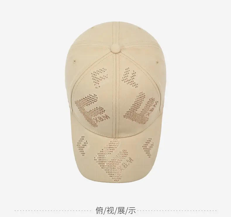Pink Letter Rhinestone Baseball Cap Women Plus Size — feature 12