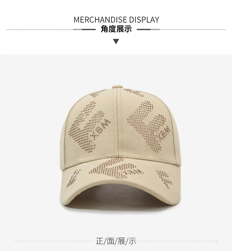 Pink Letter Rhinestone Baseball Cap Women Plus Size — feature 8