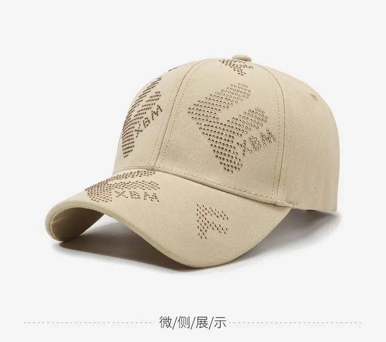 Pink Letter Rhinestone Baseball Cap Women Plus Size — feature 9