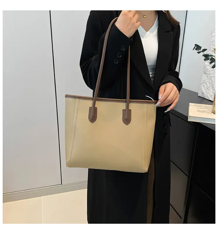 2025 New Style Large Capacity Tote Bag Pu Color-Blocking — feature 41