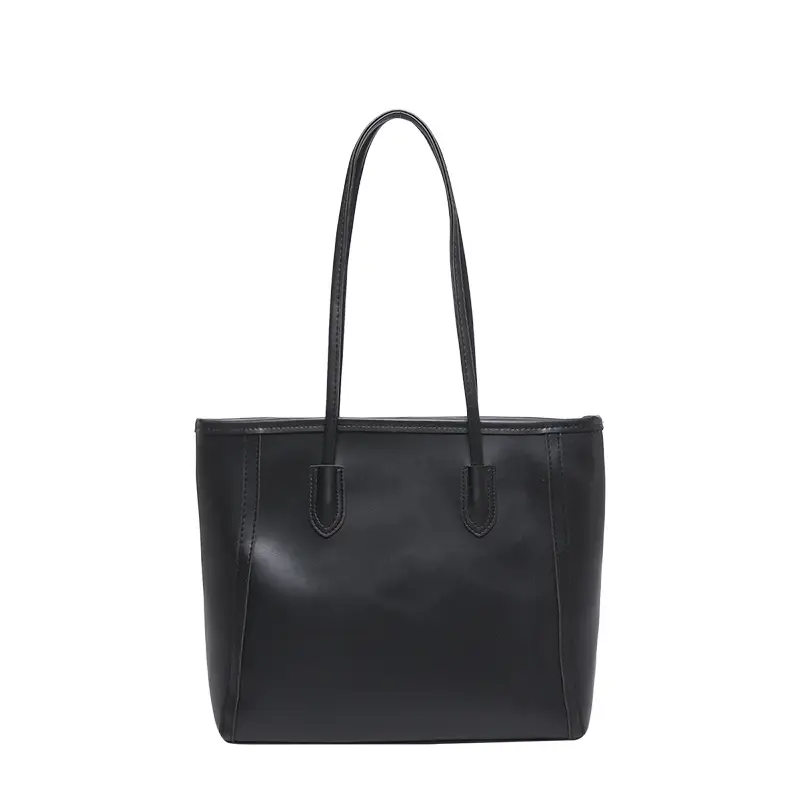 2025 New Style Large Capacity Tote Bag Pu Color-Blocking