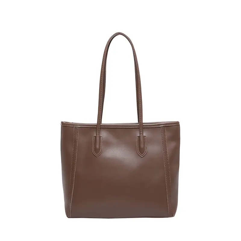 2025 New Style Large Capacity Tote Bag Pu Color-Blocking