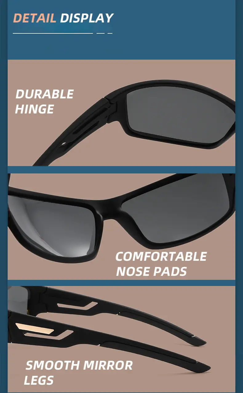 Men Polarized Sunglasses European American Outdoor Sports Cycling Glasses β feature 8
