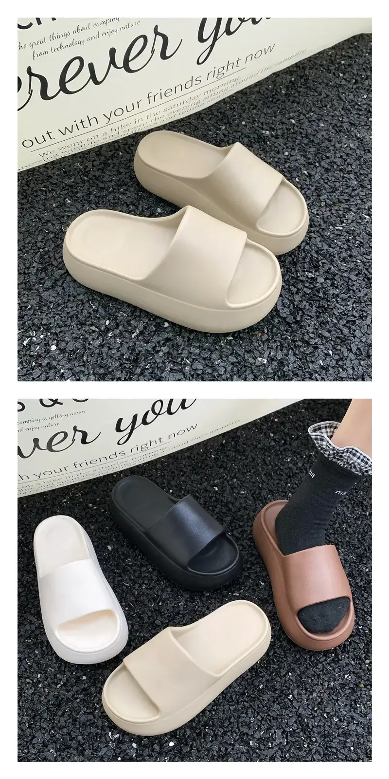 Girls Elastic EVA Flip Flops Black Summer 2025 — feature 9