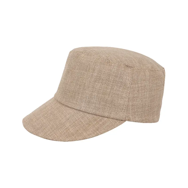 Women Linen Peaked Cap Beige Casual - Image 11