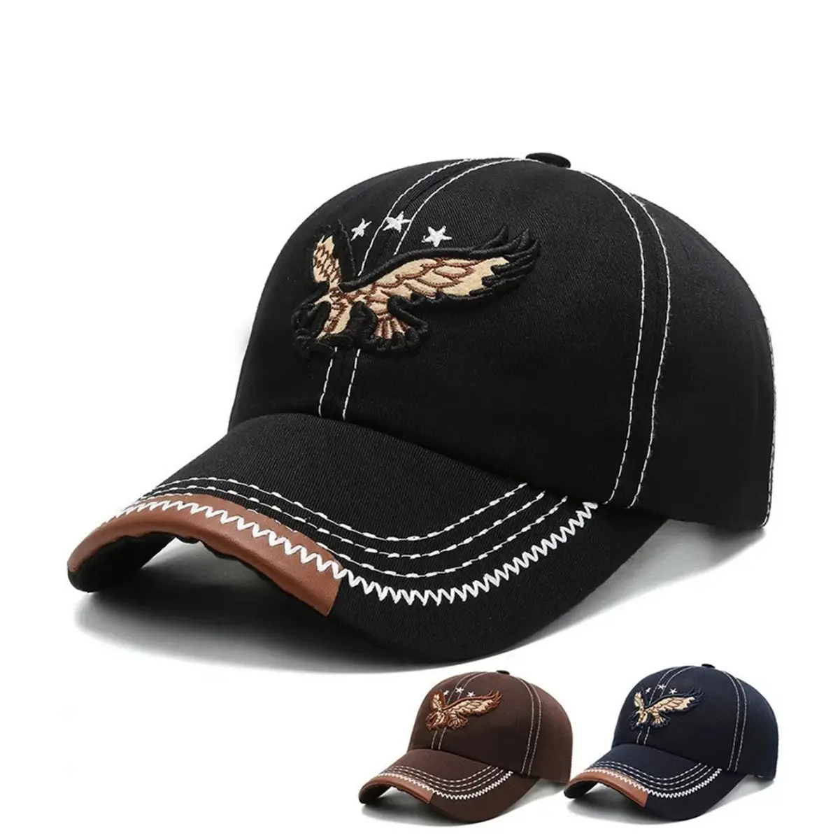 Black Embroidered Baseball Cap for Women 2026 - Image 4
