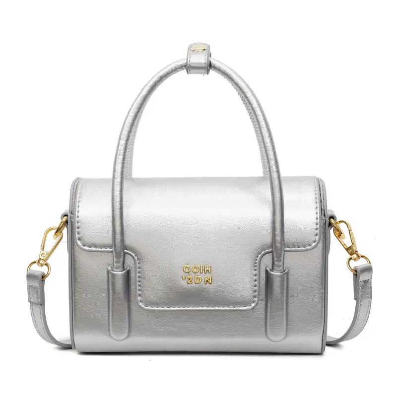 Korean Retro Small Square Handbag Maroon 2025 - Image 4