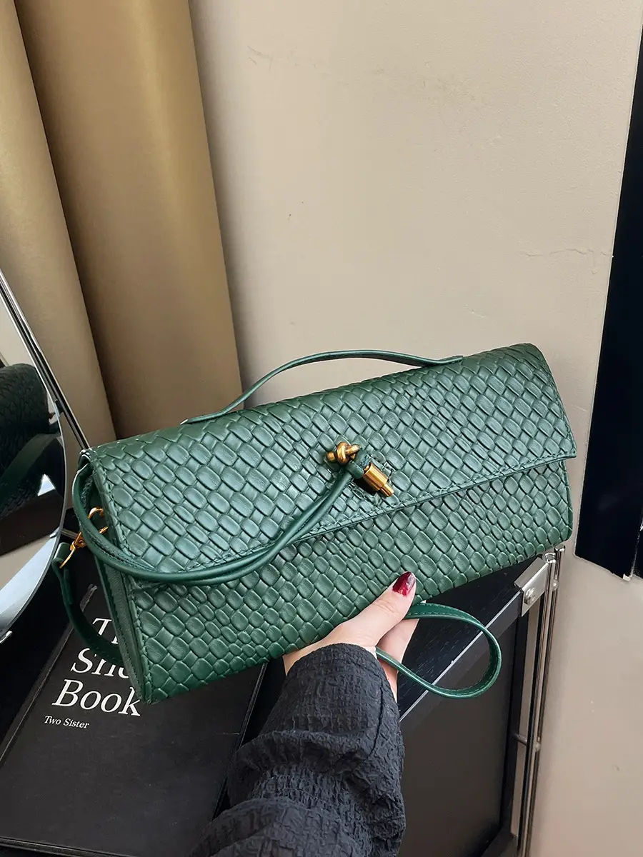 Gold Woven Crossbody Bag for Women 2025 - Image 10
