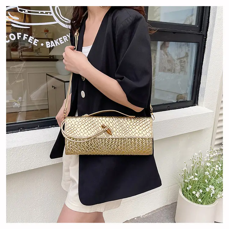 Gold Woven Crossbody Bag for Women 2025 — feature 13