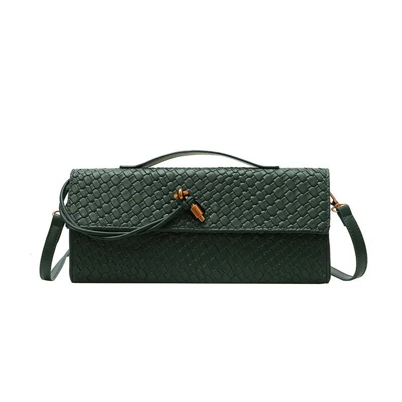 Gold Woven Crossbody Bag for Women 2025 - Image 4