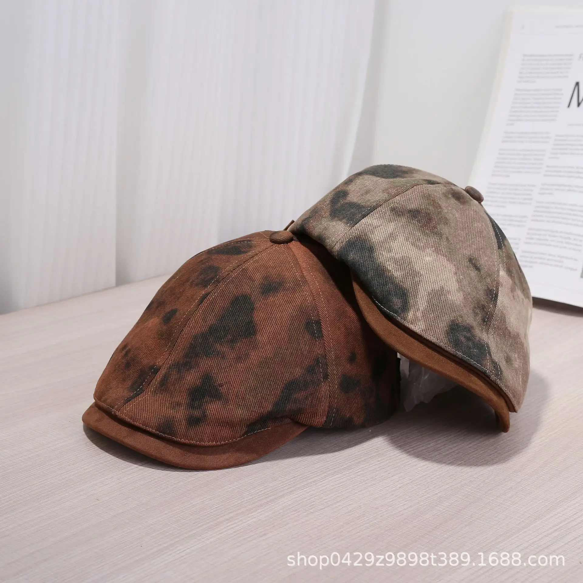 Retro Tie-Dye Unisex Cap Sunshade Hat - Image 4