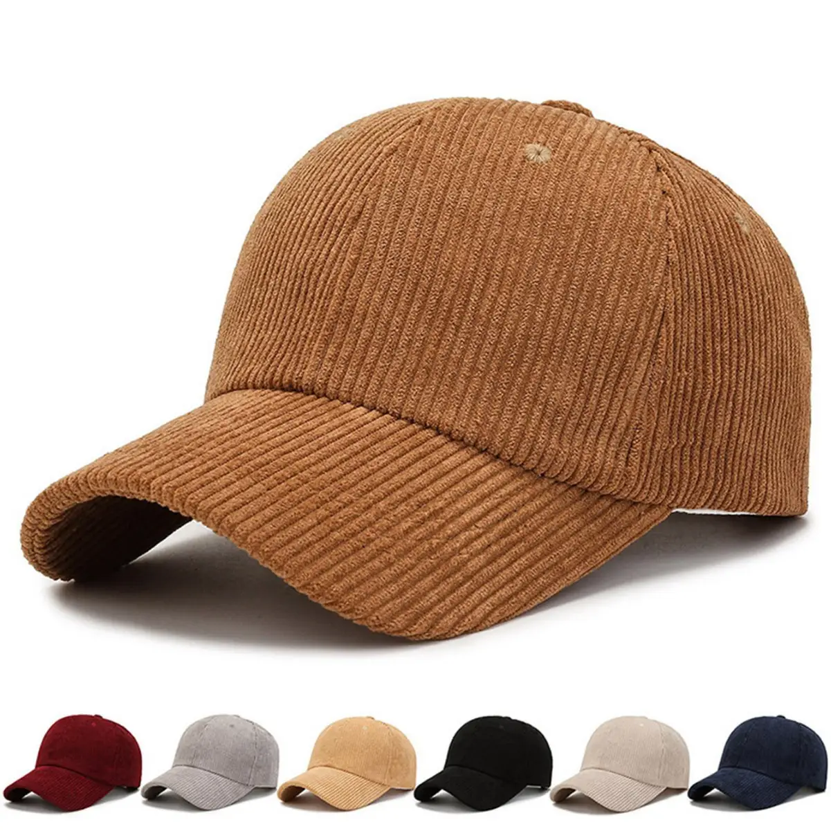 Women Red Corduroy Baseball Cap 2026 - Image 10