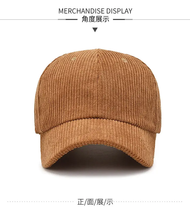 Women Red Corduroy Baseball Cap 2026 — feature 10