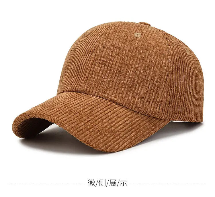 Women Red Corduroy Baseball Cap 2026 — feature 11