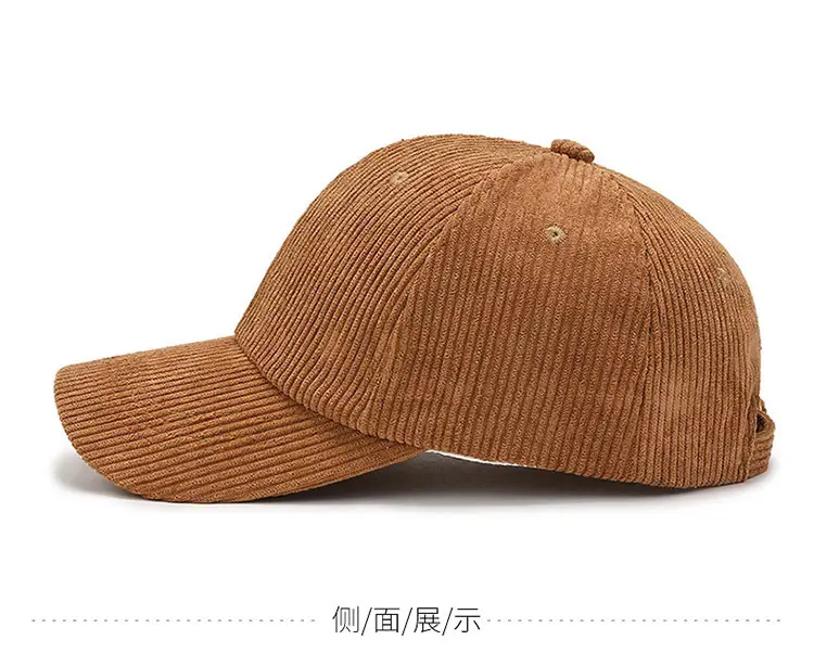 Women Red Corduroy Baseball Cap 2026 — feature 12