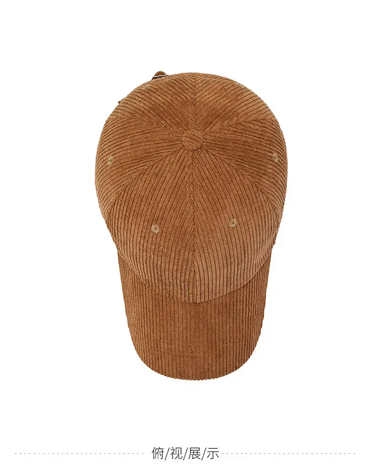 Women Red Corduroy Baseball Cap 2026 — feature 14