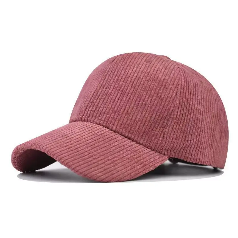 Women Red Corduroy Baseball Cap 2026 - Image 2