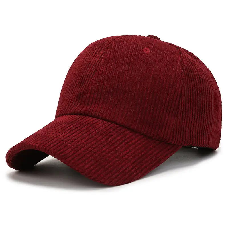 Women Red Corduroy Baseball Cap 2026 - Image 4