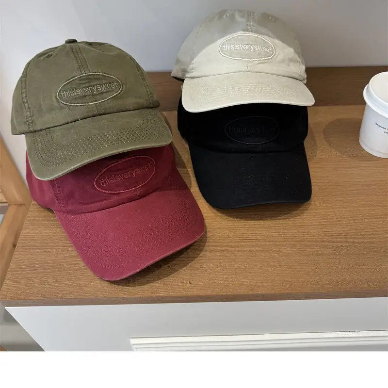 Women Beige Face-Slimming Baseball Cap