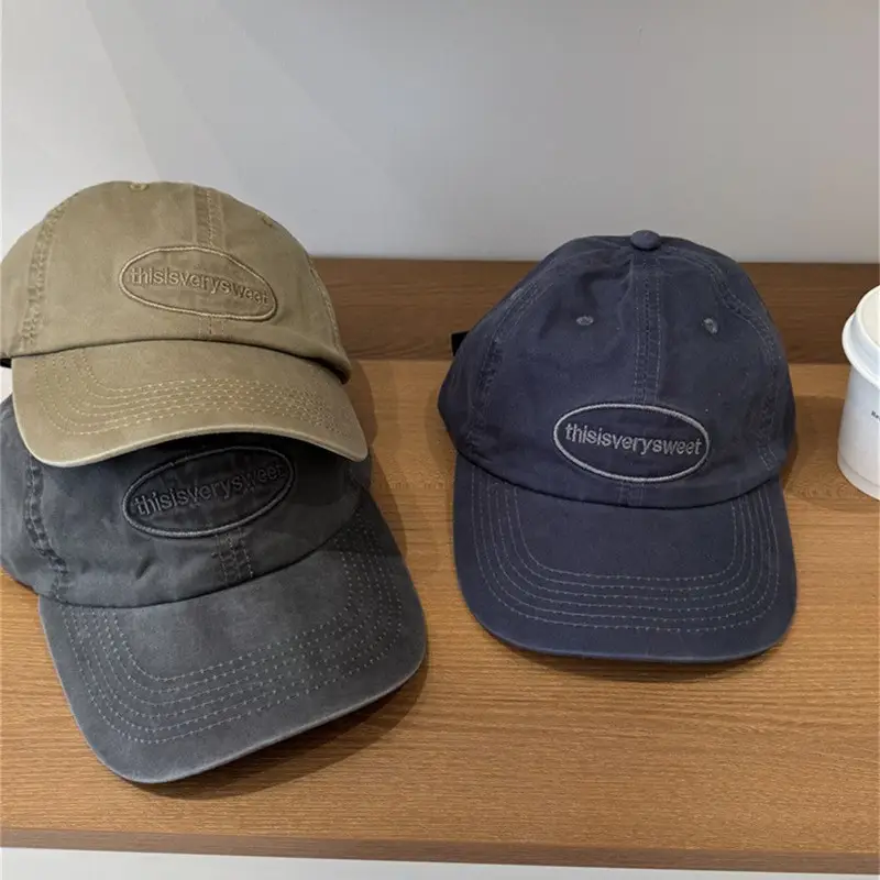 Women Beige Face-Slimming Baseball Cap