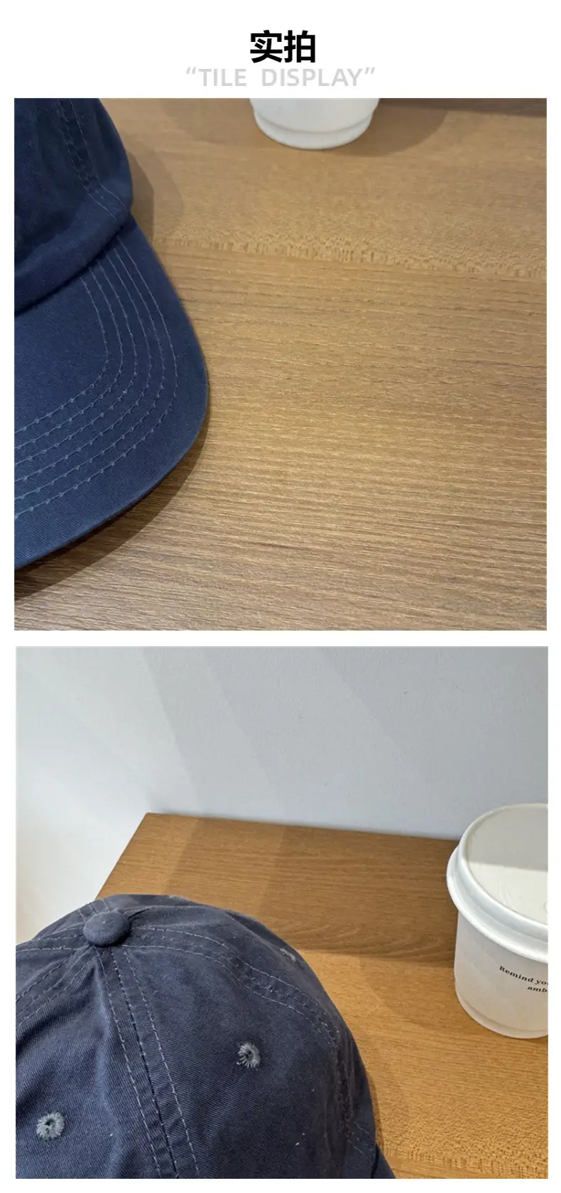 Women Beige Face-Slimming Baseball Cap — feature 4