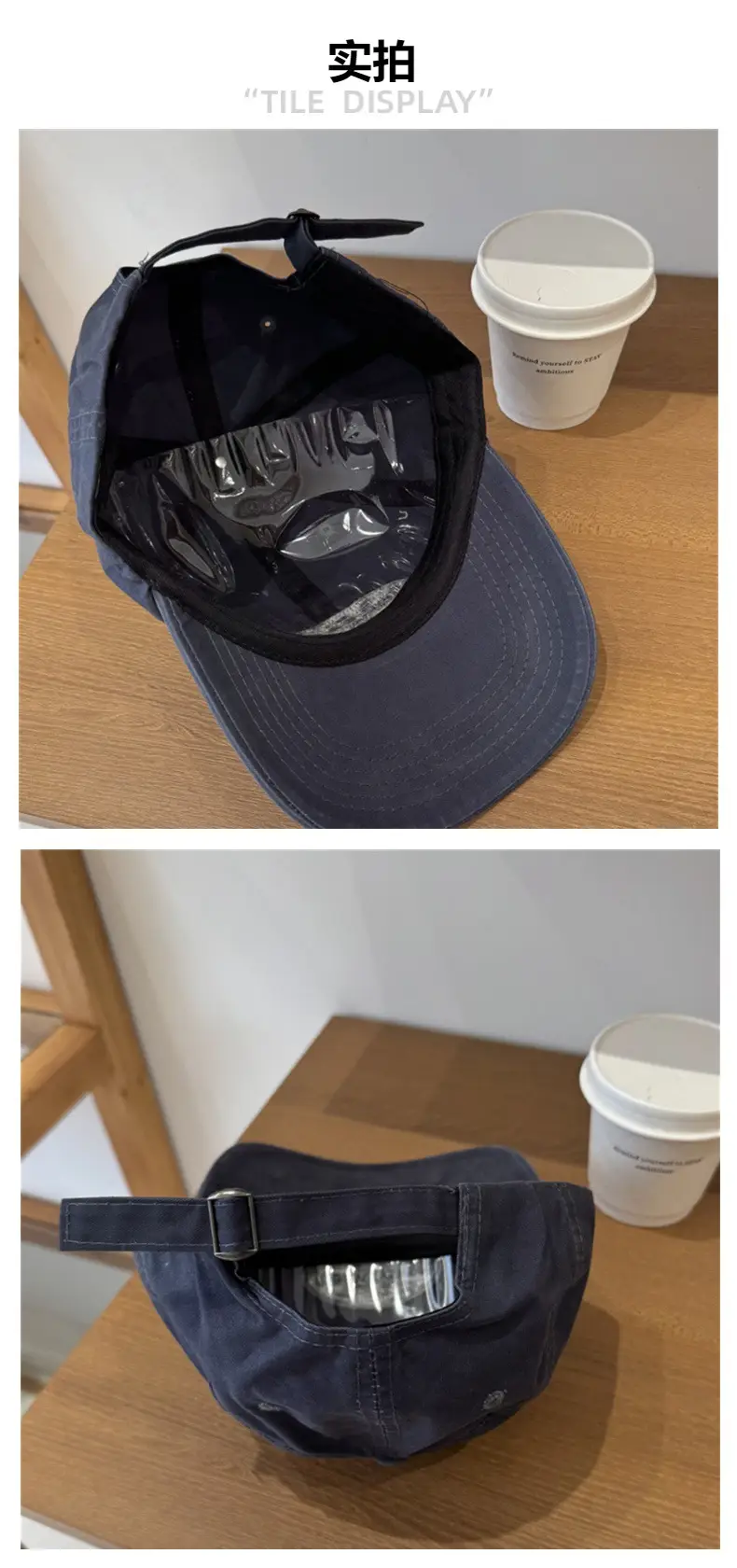 Women Beige Face-Slimming Baseball Cap — feature 5