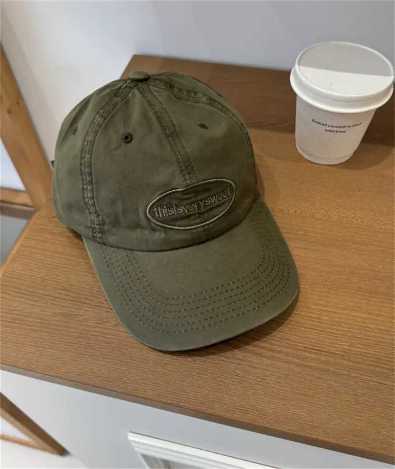 Women Beige Face-Slimming Baseball Cap