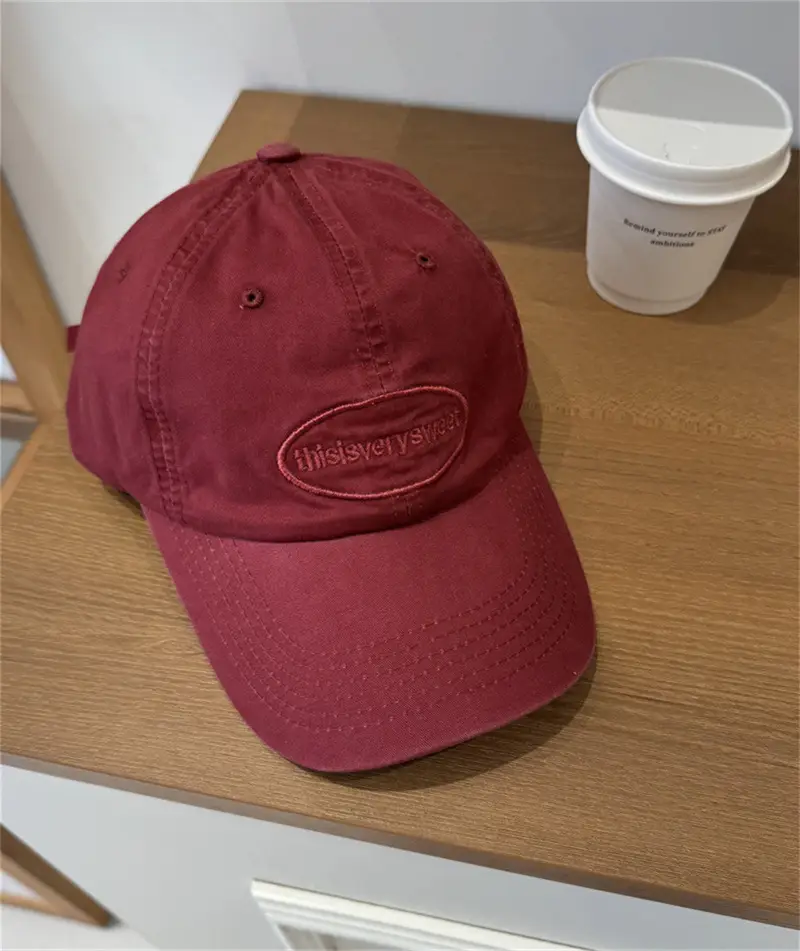 Women Beige Face-Slimming Baseball Cap