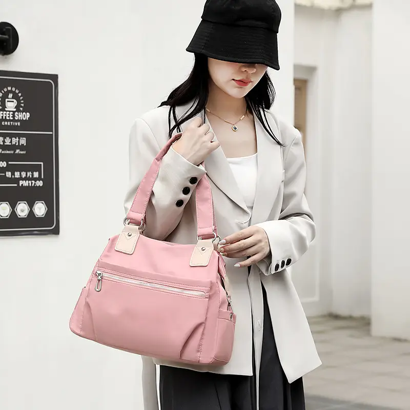 Blue Large Capacity Shoulder Bag for Women - Image 9