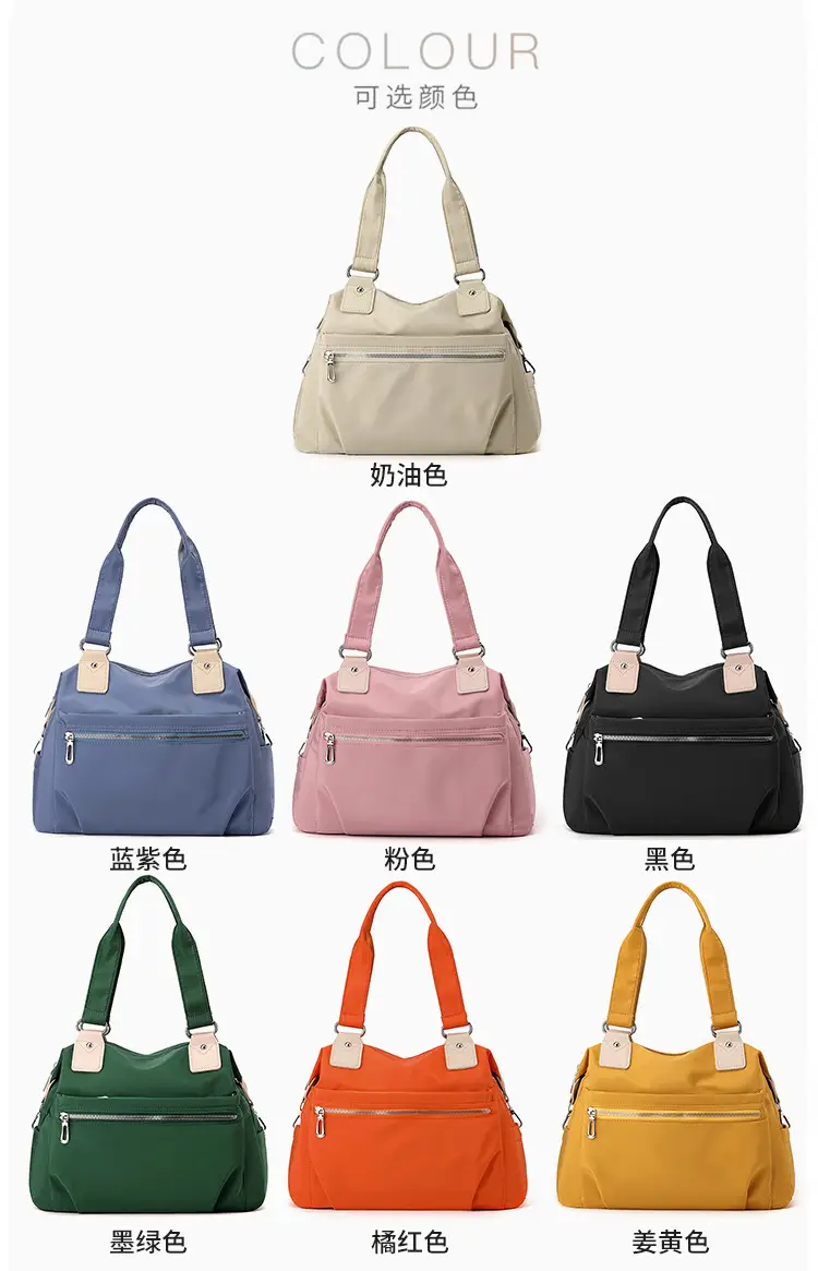 Blue Large Capacity Shoulder Bag for Women — feature 15