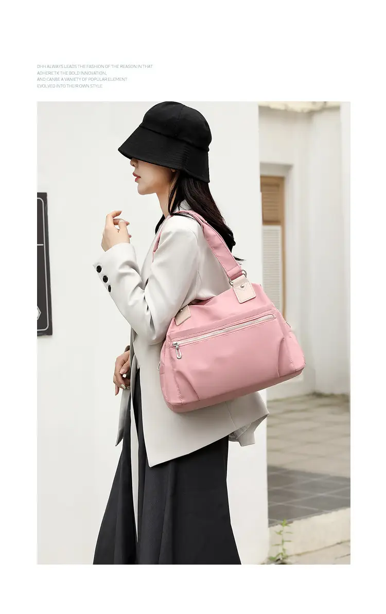 Blue Large Capacity Shoulder Bag for Women — feature 17