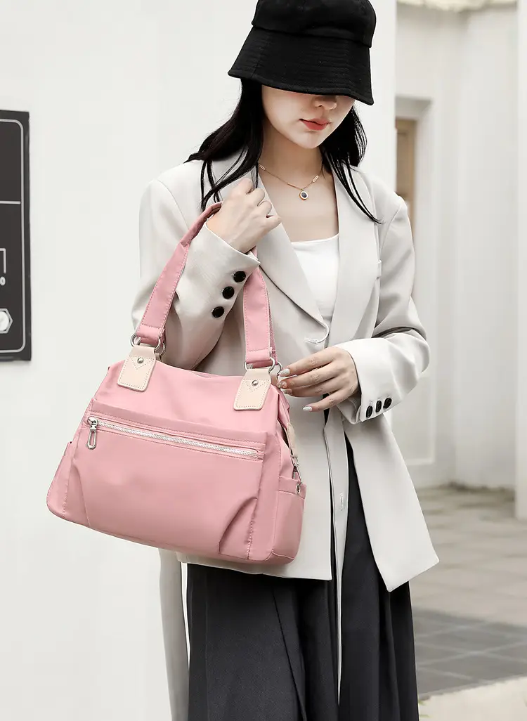 Blue Large Capacity Shoulder Bag for Women — feature 18