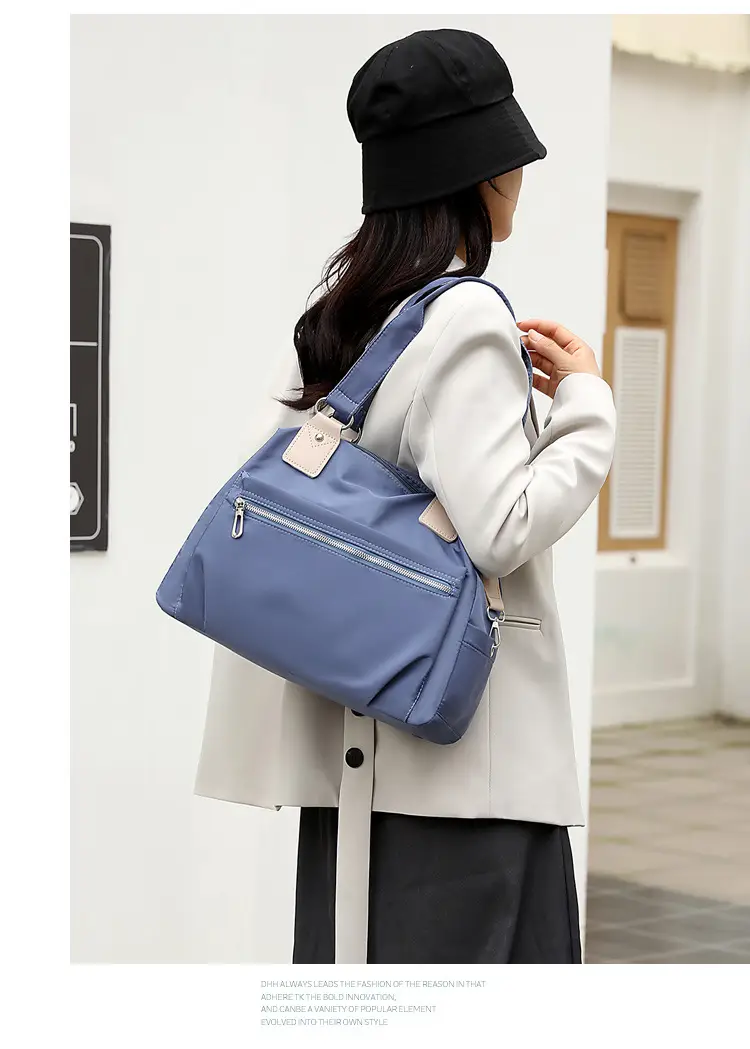 Blue Large Capacity Shoulder Bag for Women — feature 21