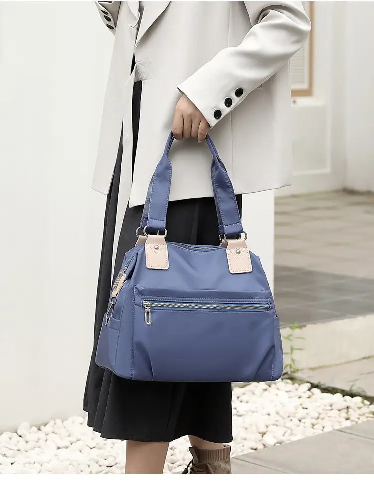 Blue Large Capacity Shoulder Bag for Women — feature 22