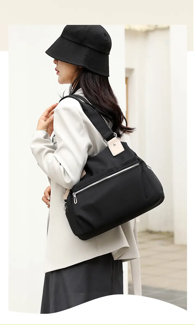 Blue Large Capacity Shoulder Bag for Women — feature 6