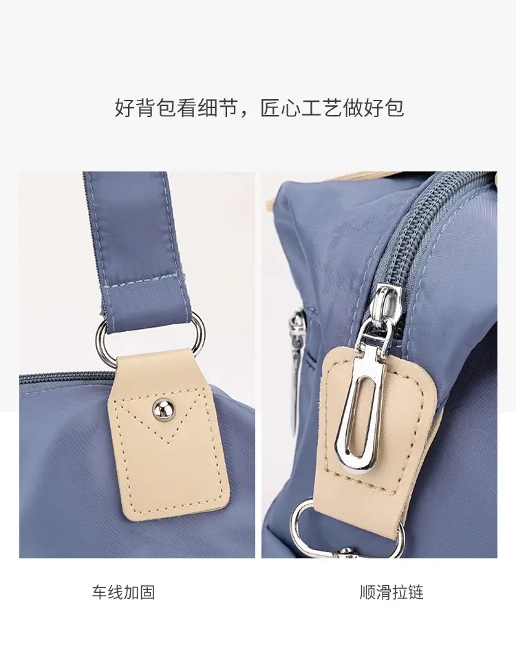 Blue Large Capacity Shoulder Bag for Women — feature 9