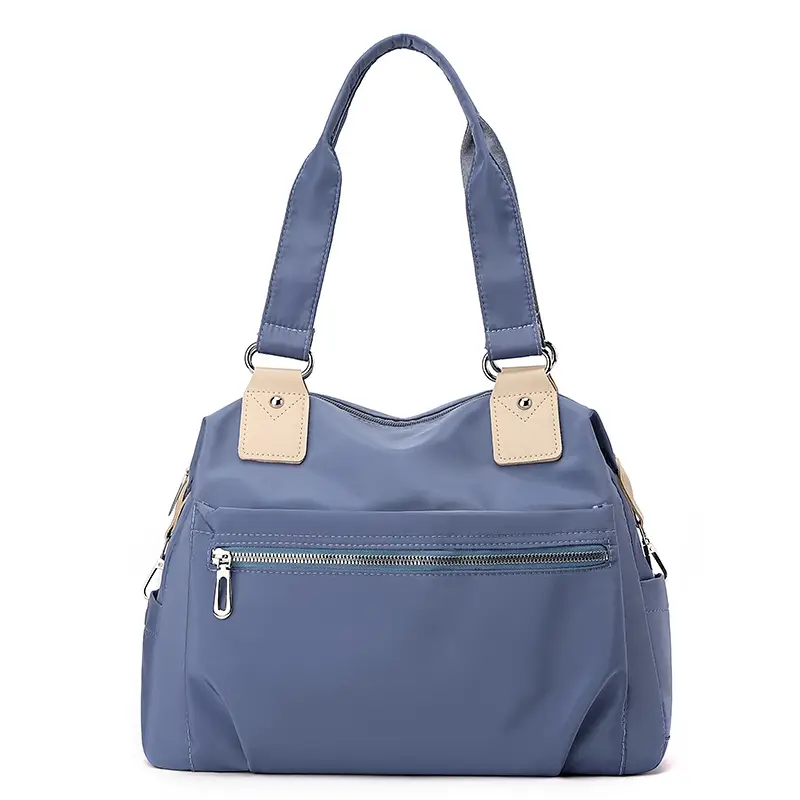 Blue Large Capacity Shoulder Bag for Women - Image 2