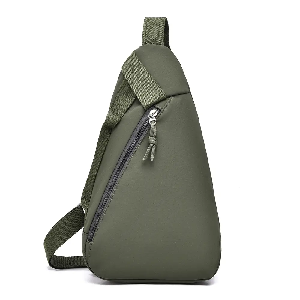 Men's Japanese Nylon Chest Bag Cream Single Shoulder - Image 5