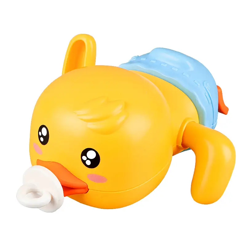 Baby Bath Toy Wind-Up Frog Little Turtle Yellow Duck Kids Swimming Pool Bathroom Water Play Kidsren's Water Toys