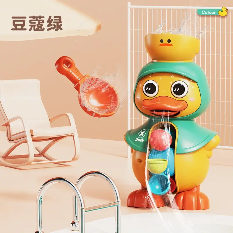 Baby Bath Toy Wind-Up Frog Little Turtle Yellow Duck Kids Swimming Pool Bathroom Water Play Kidsren's Water Toys