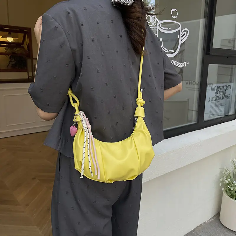 Silver Oil Leather Shoulder Bag for Women — feature 21