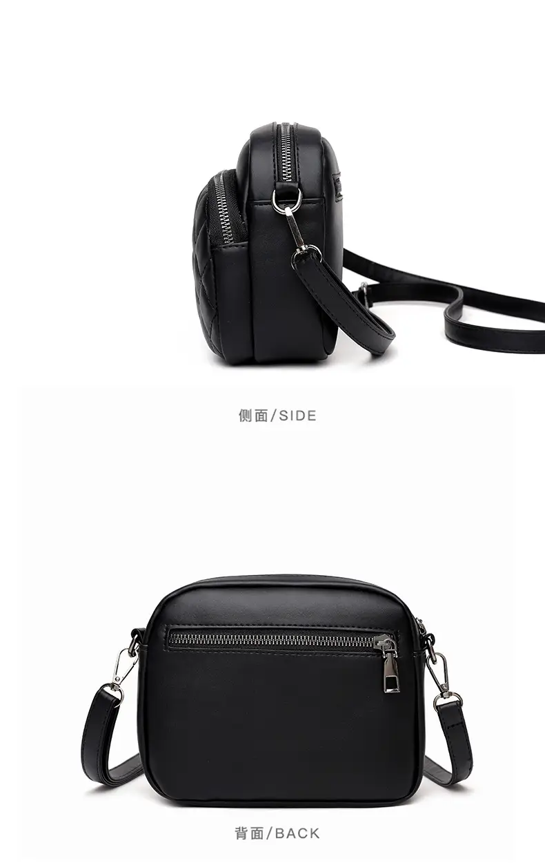 Women's Black Quilted Shoulder Crossbody Bag 2025 — feature 16