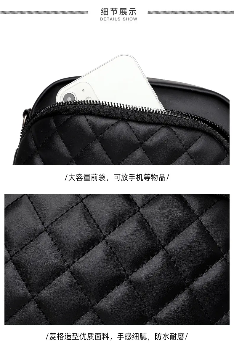 Women's Black Quilted Shoulder Crossbody Bag 2025 — feature 18