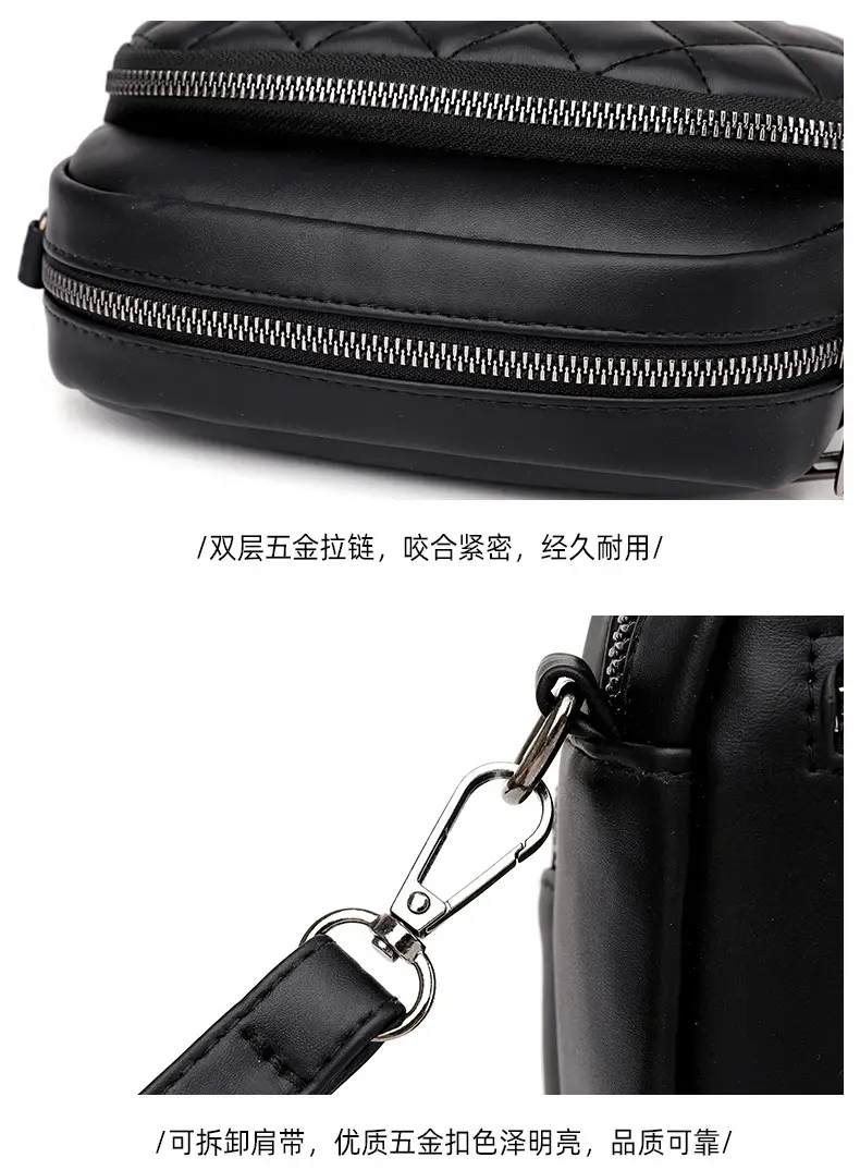 Women's Black Quilted Shoulder Crossbody Bag 2025 — feature 20