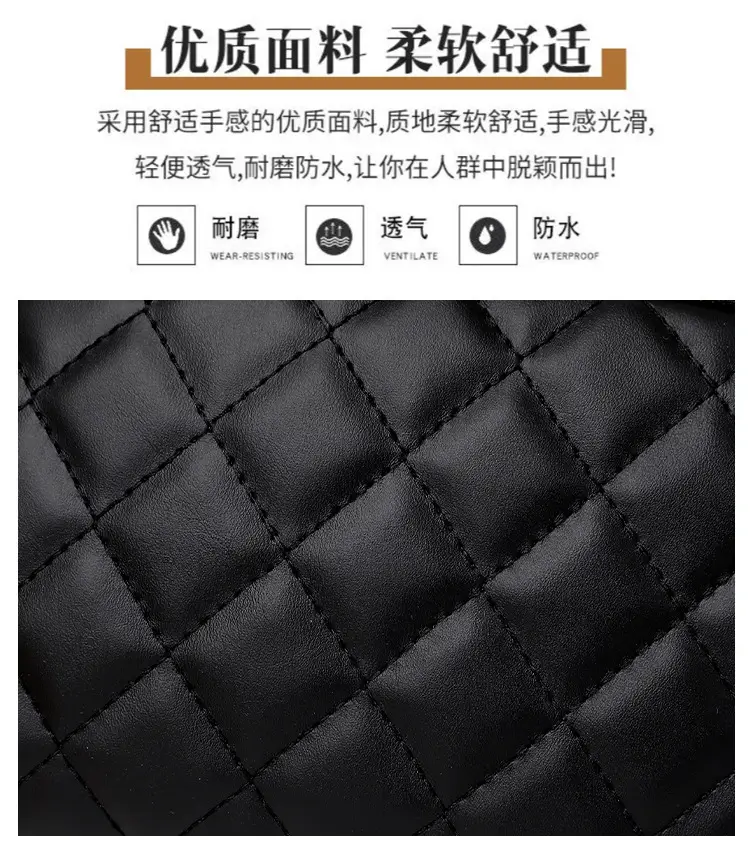 Women's Black Quilted Shoulder Crossbody Bag 2025 — feature 3