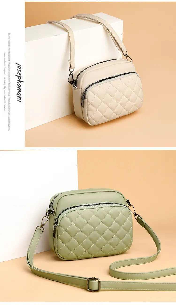 Women's Black Quilted Shoulder Crossbody Bag 2025 — feature 7