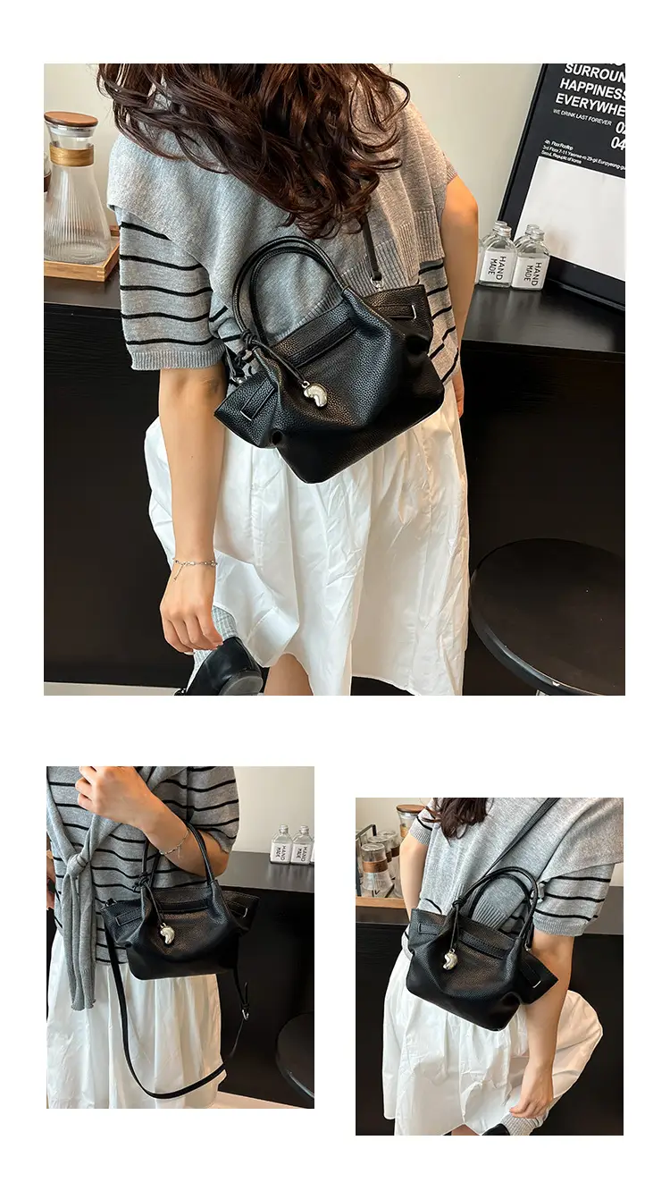 Women Korean Style Satchel Bag Beige 2025 — feature 10