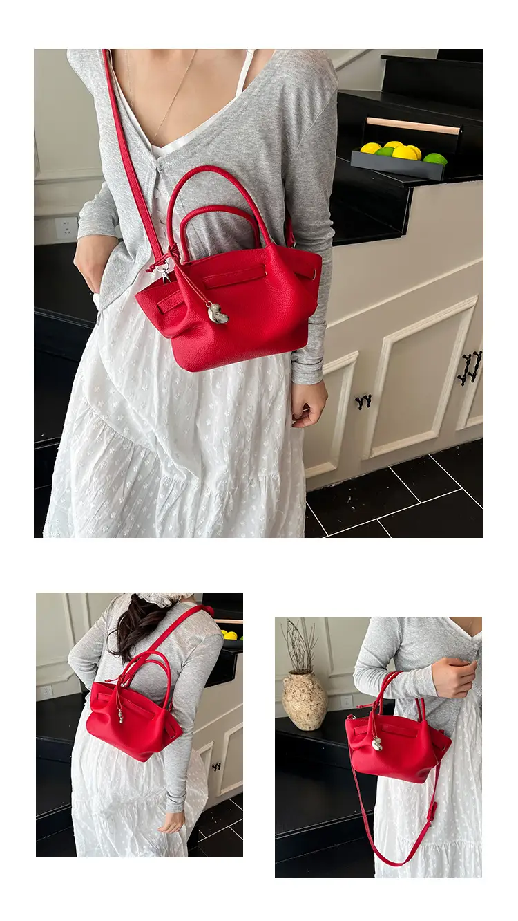 Women Korean Style Satchel Bag Beige 2025 — feature 11