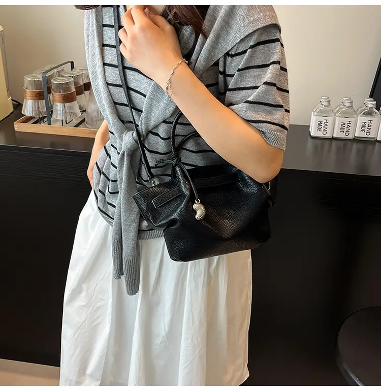Women Korean Style Satchel Bag Beige 2025 — feature 16