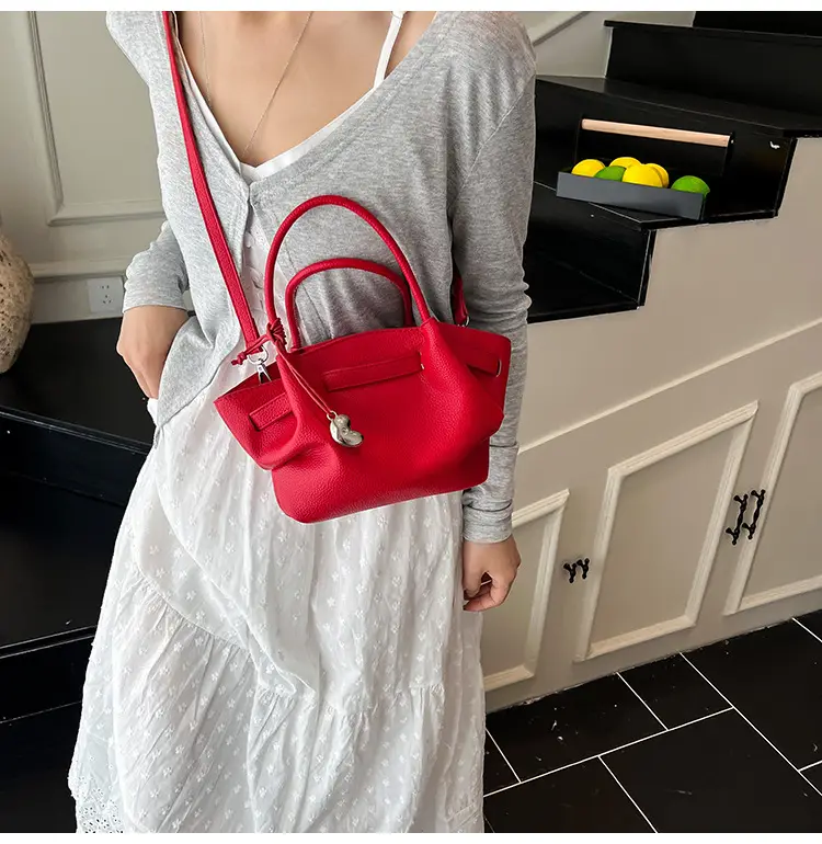 Women Korean Style Satchel Bag Beige 2025 — feature 18